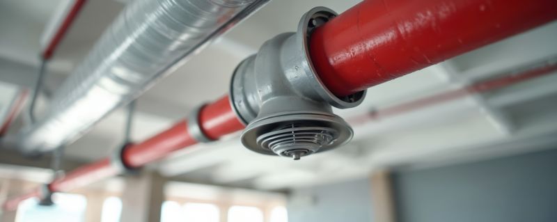 Industrial Fire Sprinkler Setup
